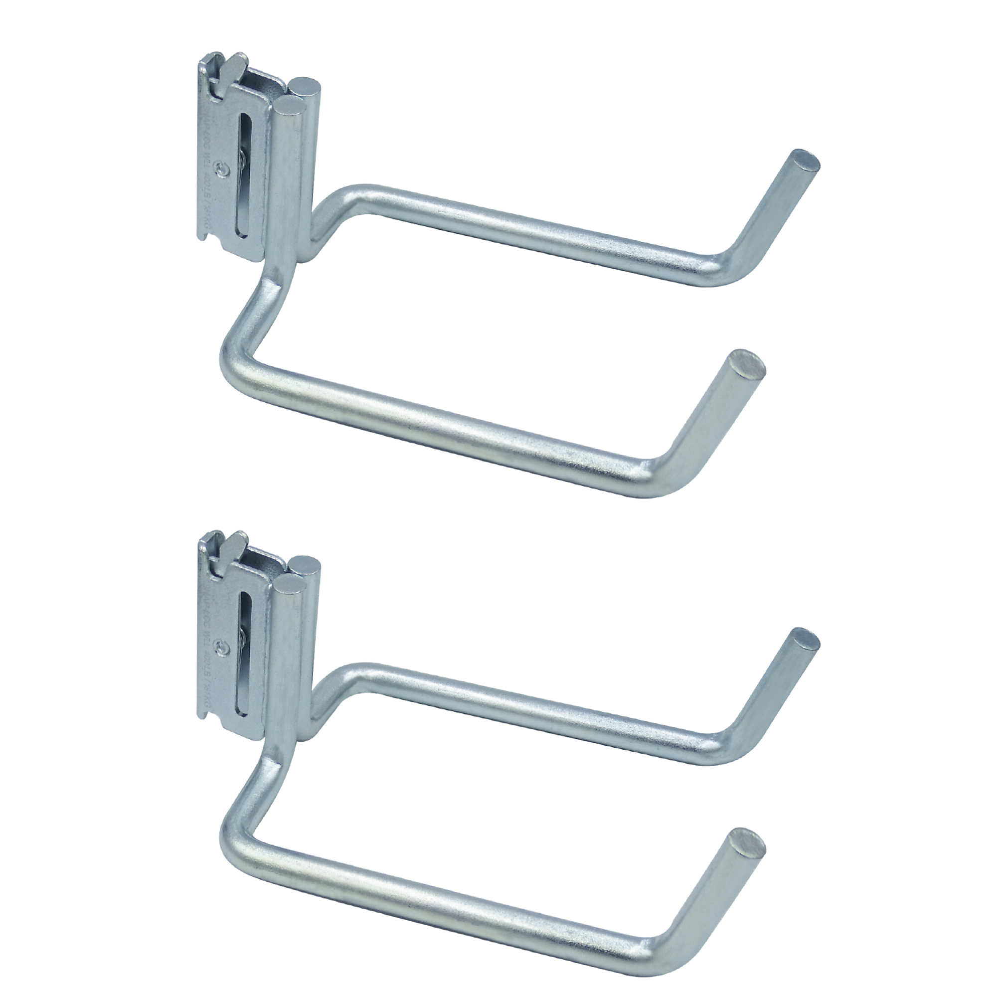 Snap-Loc Multi-Purpose J-Hook Hanger - 8in., Dual, 133-Lb. Working Load, 2 Pk, Model# SLAEJH7D2